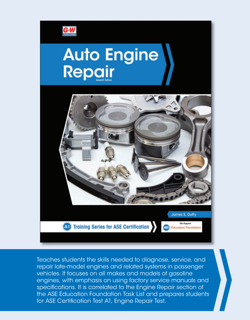 Auto Engine Repair, 7th Edition, Online Textbook page M1