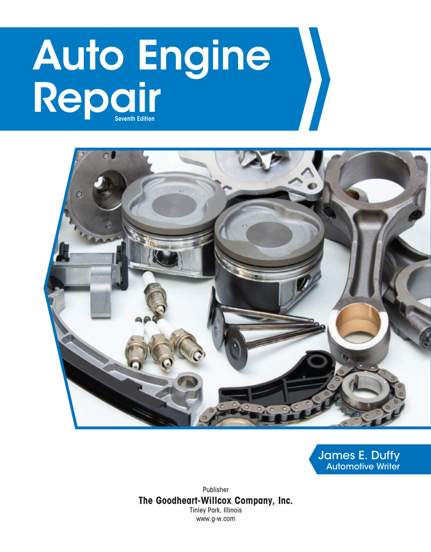 Auto Engine Repair, 7th Edition, Online Textbook page 1
