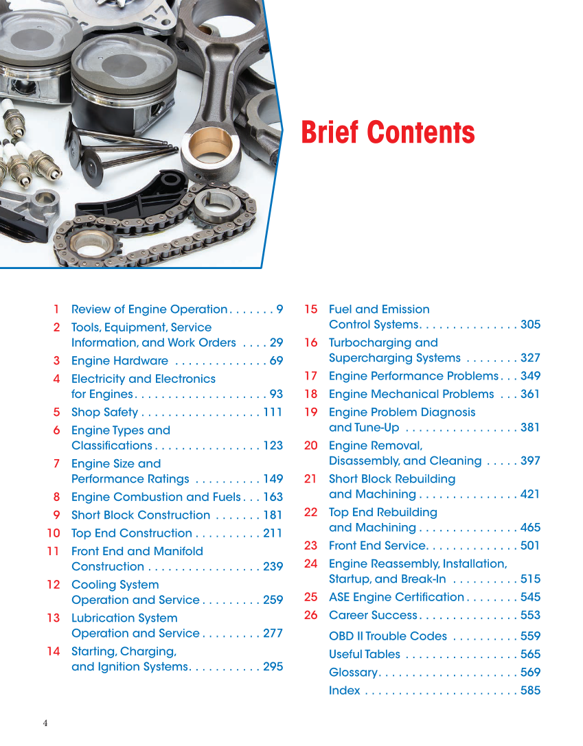 Auto Engine Repair, 7th Edition, Online Textbook page 4