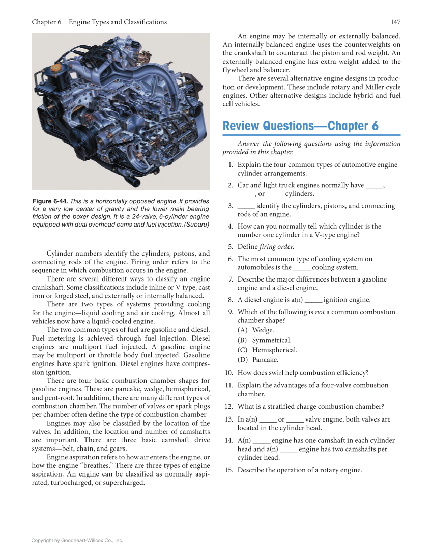 Auto Engine Repair, 7th Edition, Online Textbook page 147