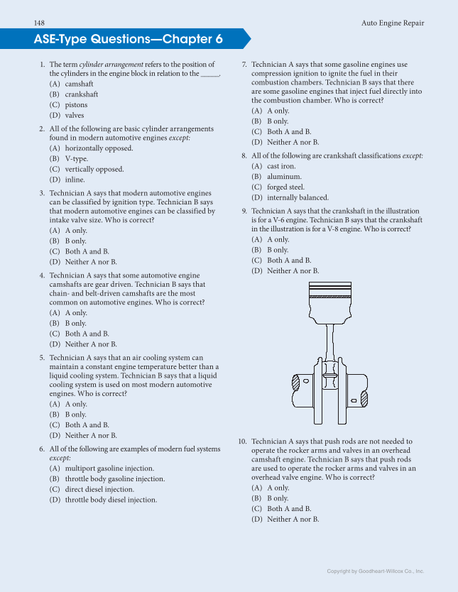 Auto Engine Repair, 7th Edition, Online Textbook page 148