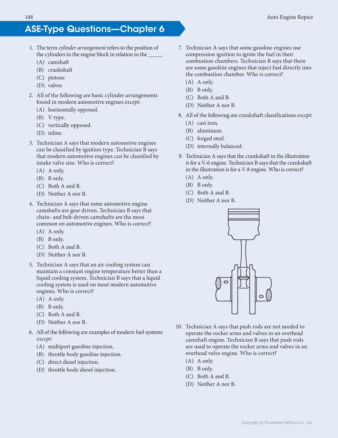 Auto Engine Repair, 7th Edition, Online Textbook page 148