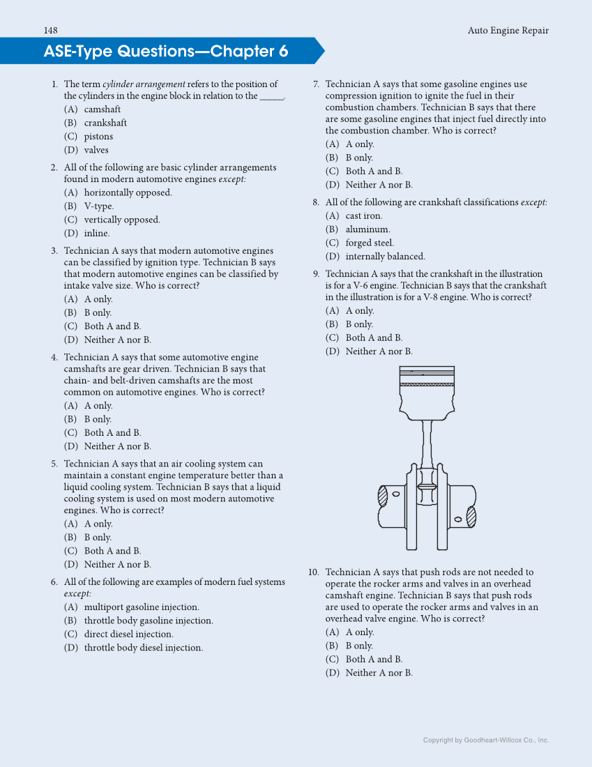 Auto Engine Repair, 7th Edition, Online Textbook page 148
