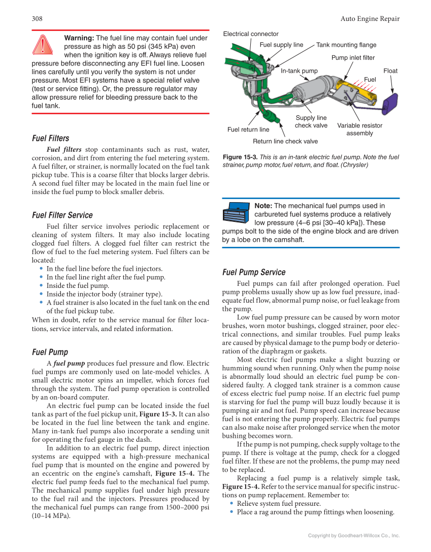 Auto Engine Repair, 7th Edition, Online Textbook page 308