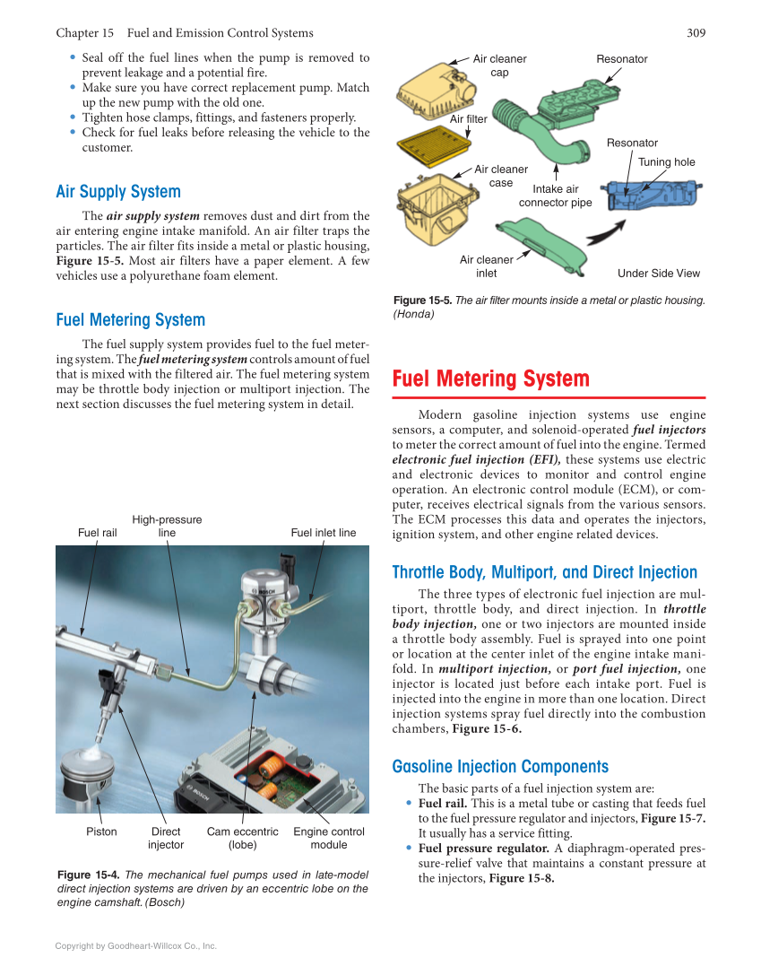 Auto Engine Repair, 7th Edition, Online Textbook page 309