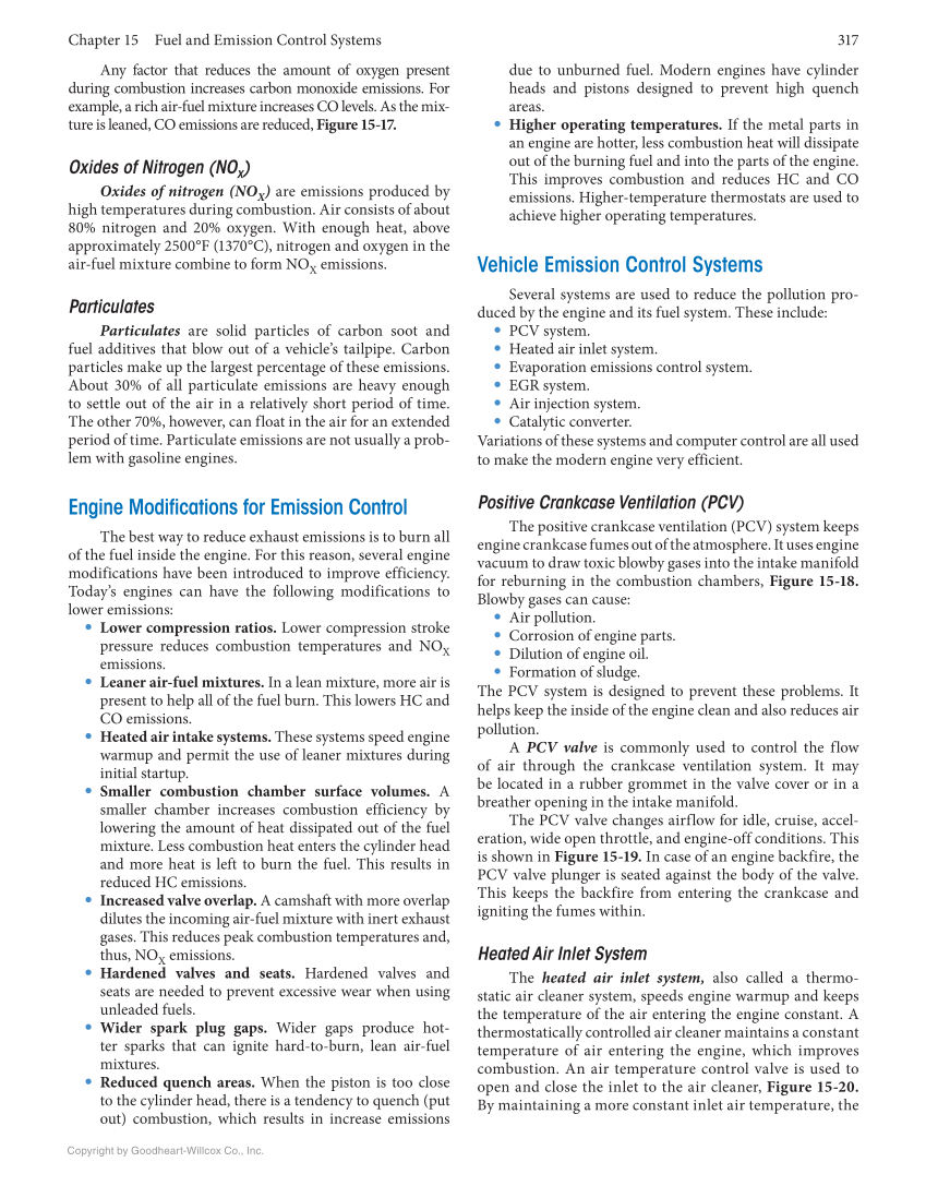 Auto Engine Repair, 7th Edition, Online Textbook page 317