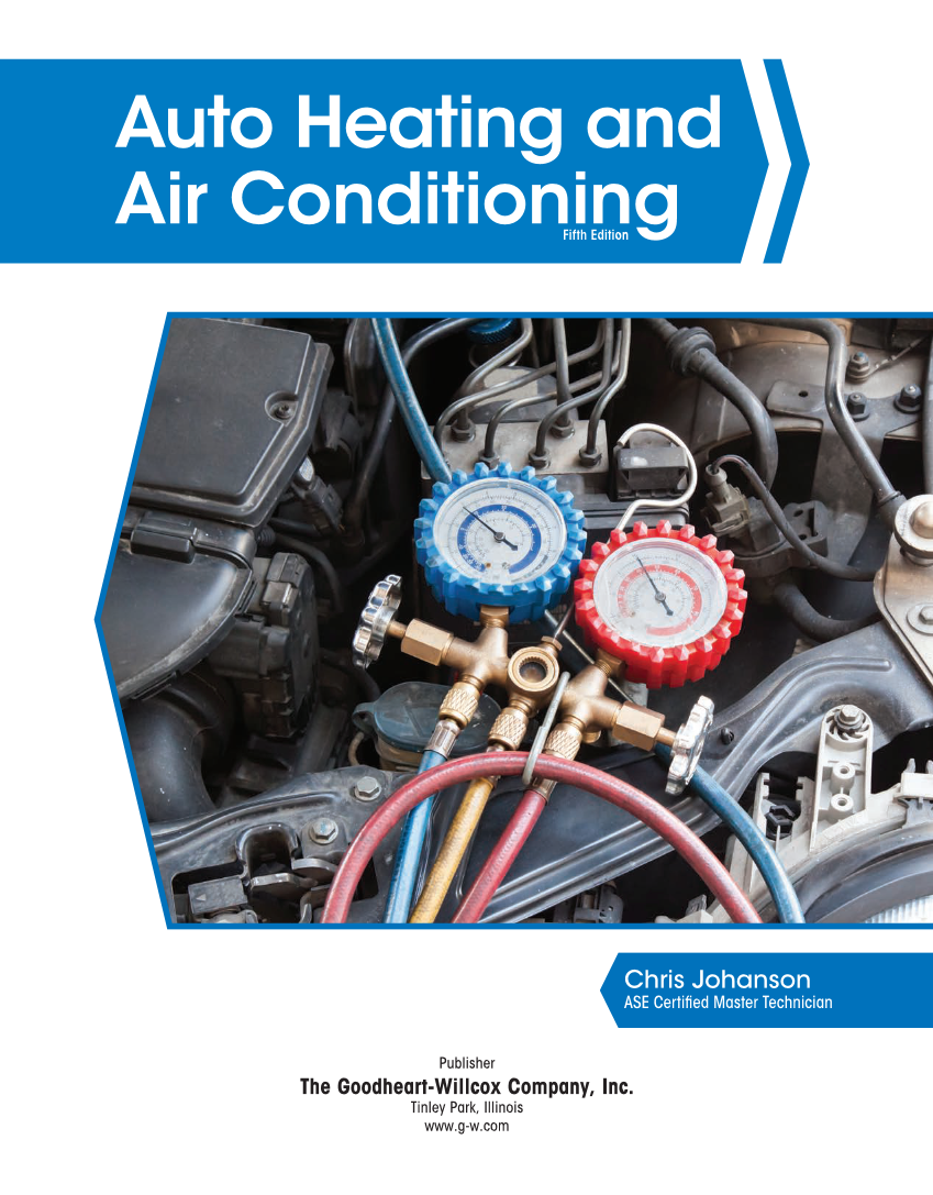 Auto Heating and Air Conditioning, 5th Edition, Online Textbook page 1