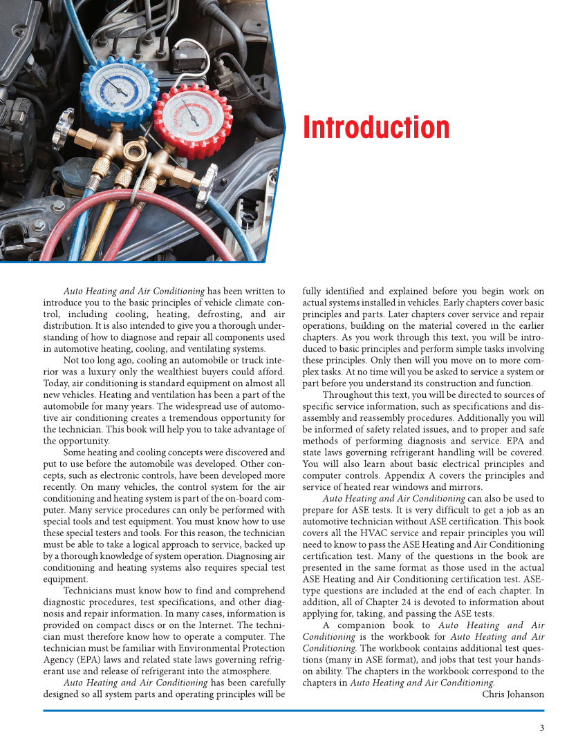 Auto Heating and Air Conditioning, 5th Edition, Online Textbook page 3