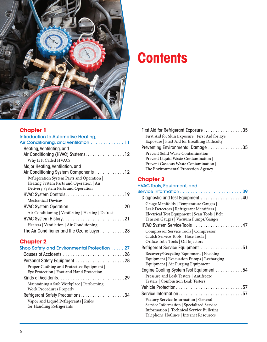 Auto Heating and Air Conditioning, 5th Edition, Online Textbook page 6