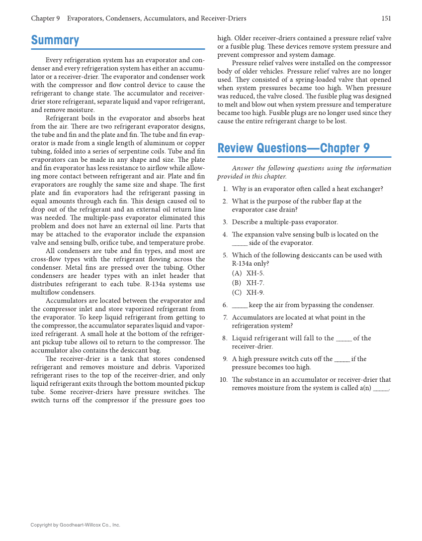 Auto Heating and Air Conditioning, 5th Edition, Online Textbook page 151