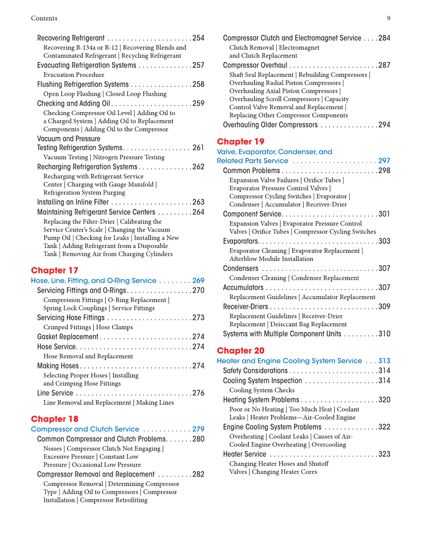Auto Heating and Air Conditioning, 5th Edition, Online Textbook page 9