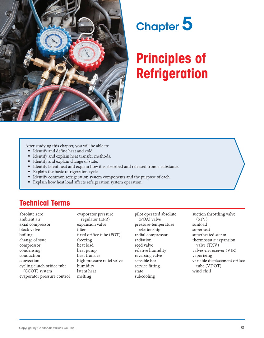 Auto Heating and Air Conditioning, 5th Edition, Online Textbook page 81