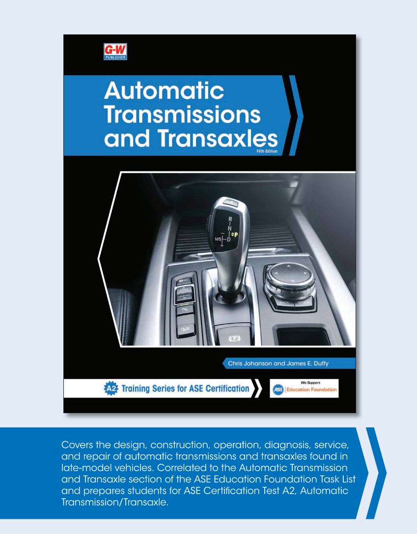 Automatic Transmissions and Transaxles, 5th Edition, Online Textbook page M1