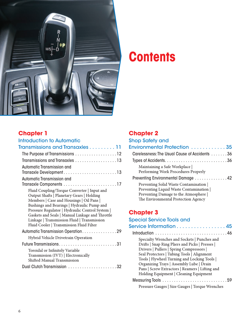 Automatic Transmissions and Transaxles, 5th Edition, Online Textbook page 6