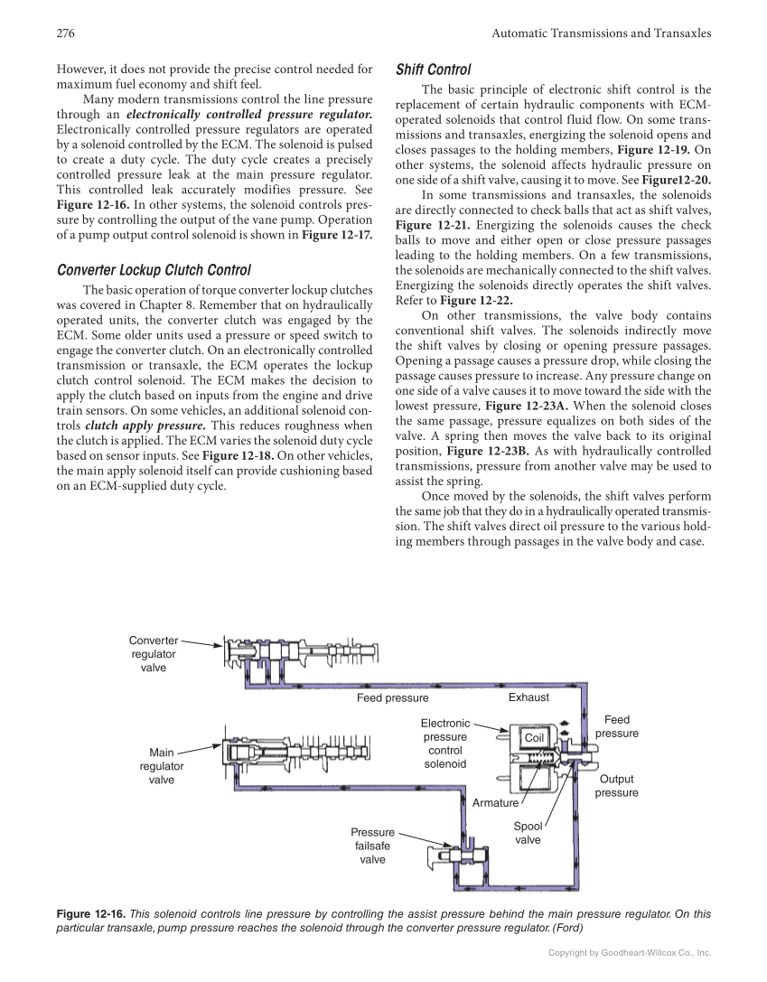 Automatic Transmissions and Transaxles, 5th Edition, Online Textbook page 276