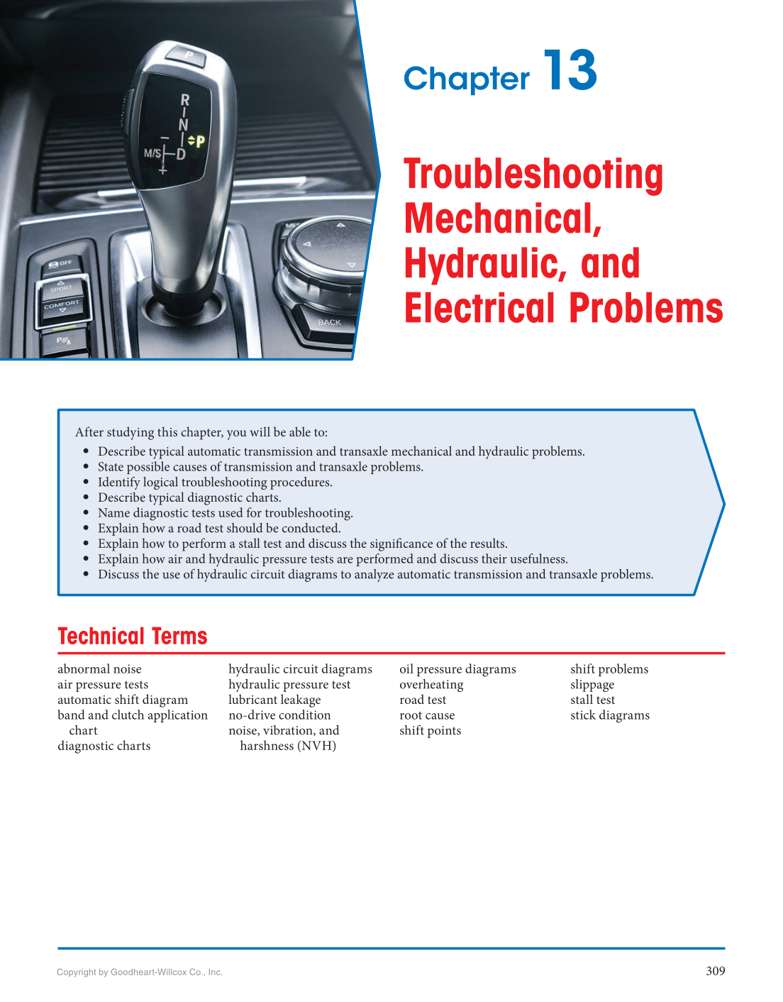 Automatic Transmissions and Transaxles, 5th Edition, Online Textbook page 309