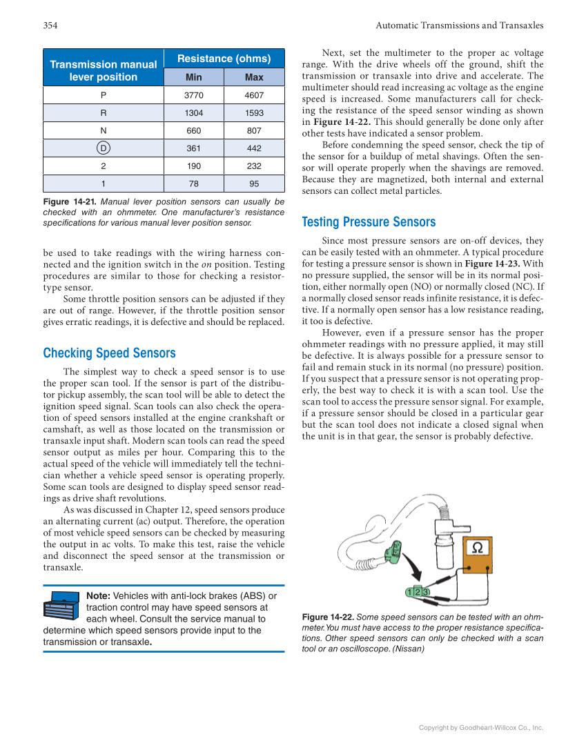 Automatic Transmissions and Transaxles, 5th Edition, Online Textbook page 354