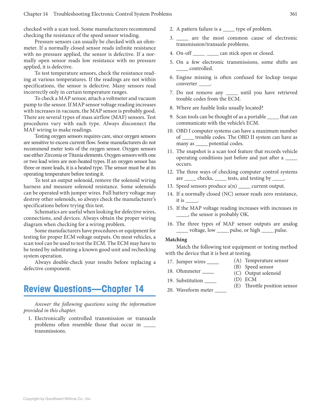 Automatic Transmissions and Transaxles, 5th Edition, Online Textbook page 361