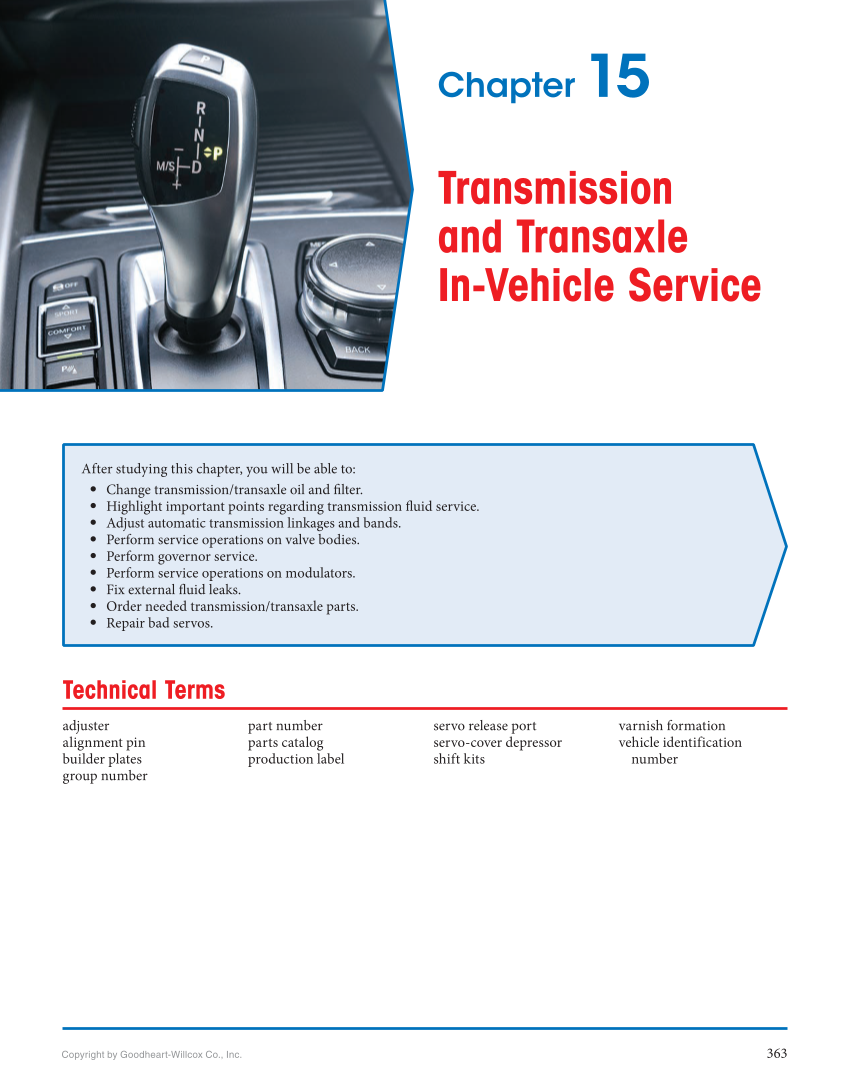 Automatic Transmissions and Transaxles, 5th Edition, Online Textbook page 363
