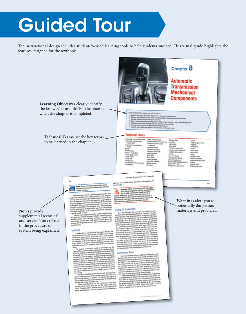 Automatic Transmissions and Transaxles, 5th Edition, Online Textbook page M4