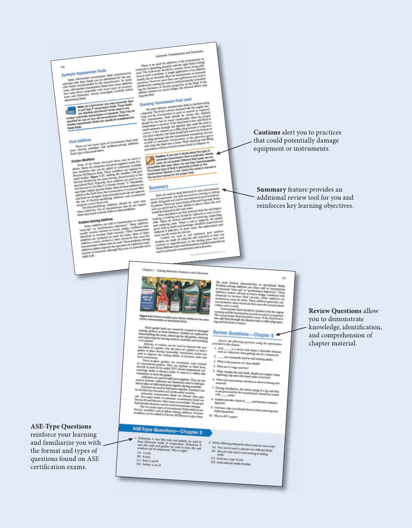 Automatic Transmissions and Transaxles, 5th Edition, Online Textbook page M5