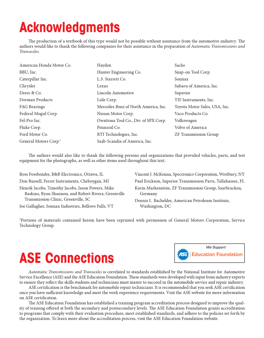 Automatic Transmissions and Transaxles, 5th Edition, Online Textbook page M9