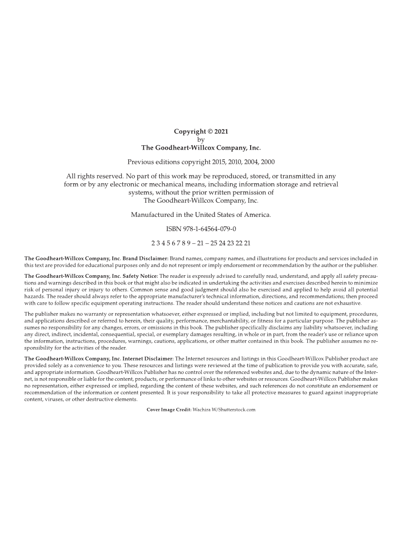 Auto Suspension and Steering, 5th Edition, Online Textbook page ii