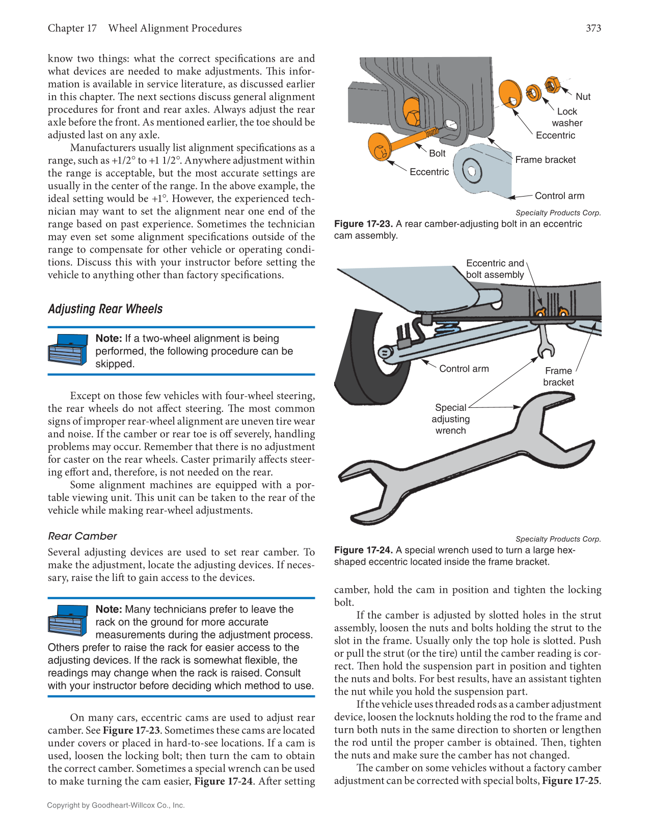 Auto Suspension and Steering, 5th Edition, Online Textbook page 373