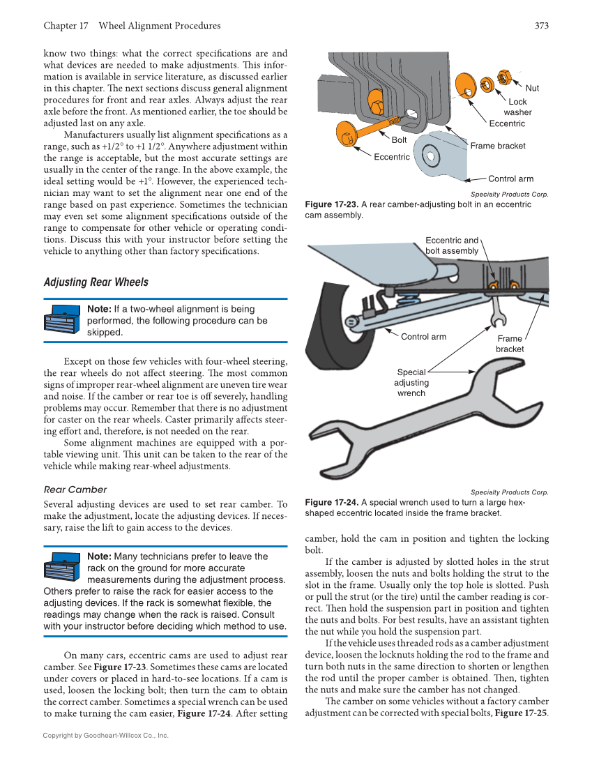 Auto Suspension and Steering, 5th Edition, Online Textbook page 373