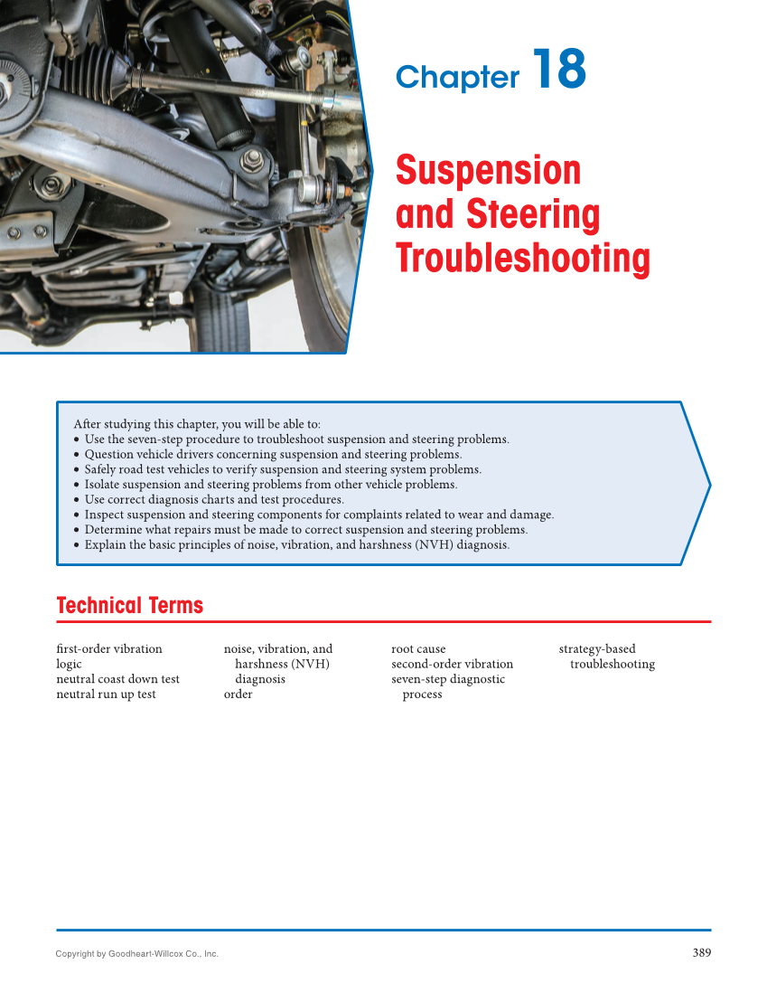 Auto Suspension and Steering, 5th Edition, Online Textbook page 389