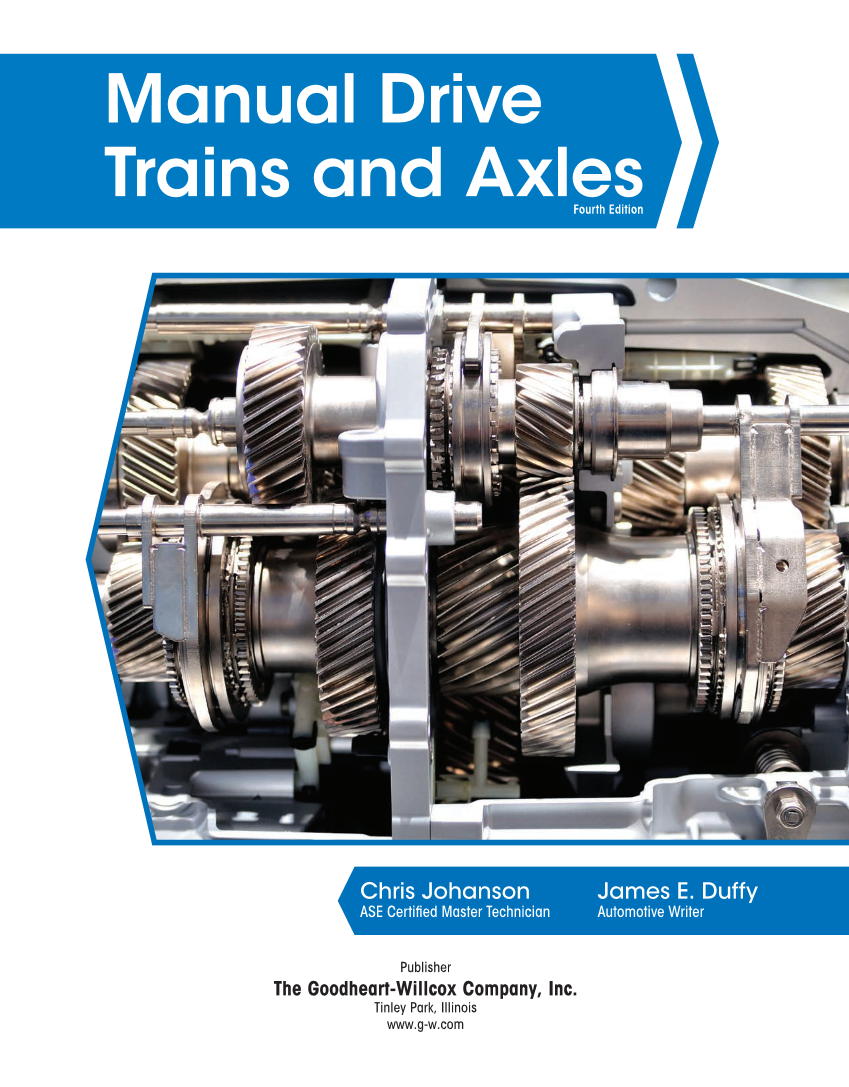 Manual Drive Trains and Axles, 4th Edition, Online Textbook page 1