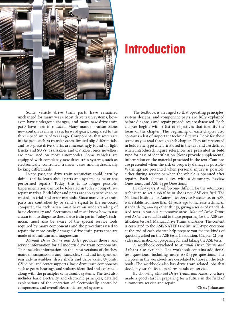 Manual Drive Trains and Axles, 4th Edition, Online Textbook page 3
