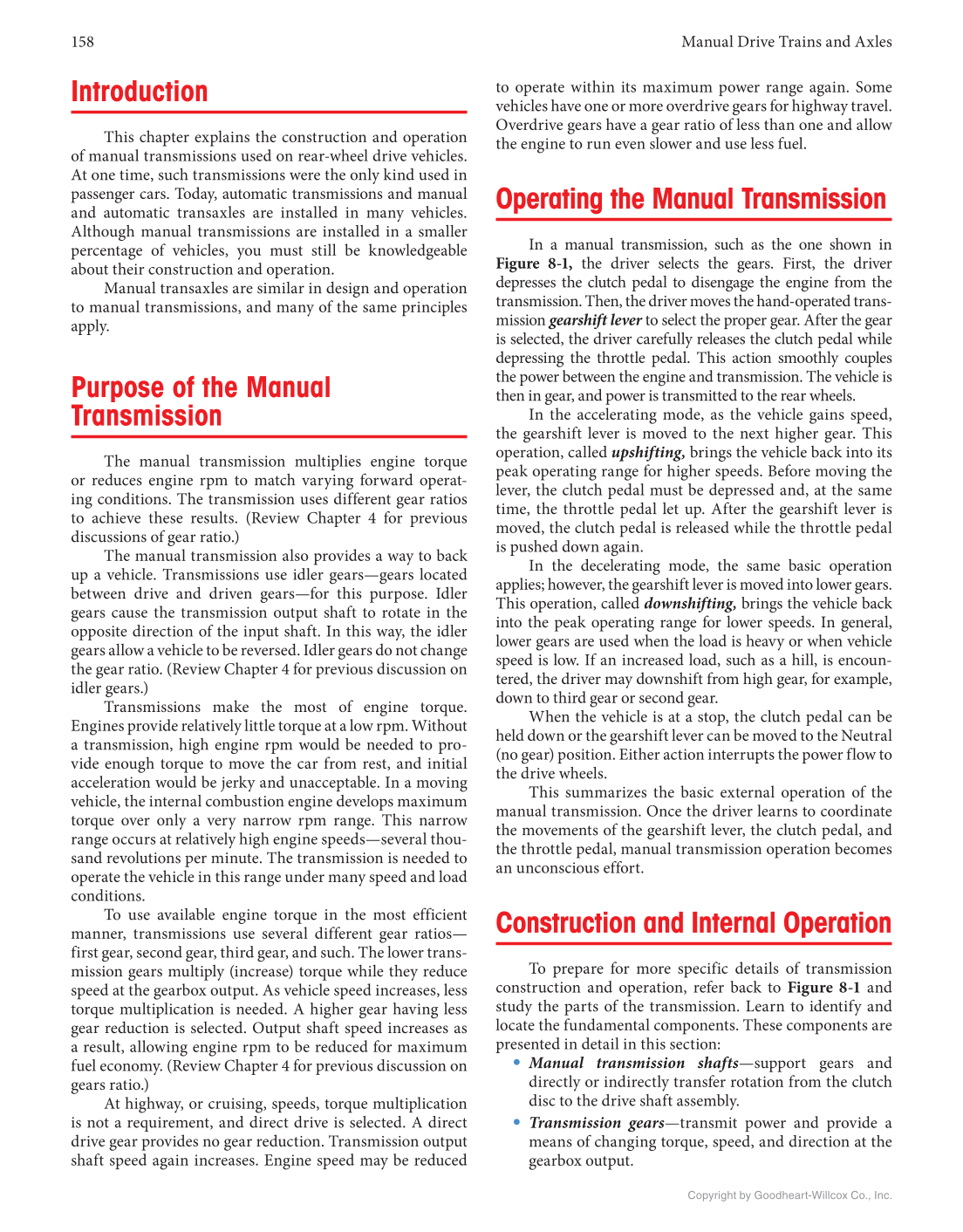 Manual Drive Trains and Axles, 4th Edition, Online Textbook page 158