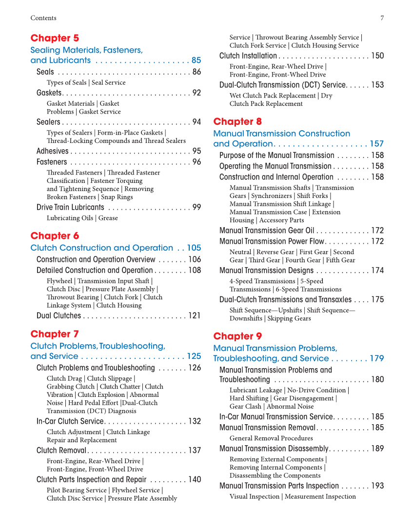 Manual Drive Trains and Axles, 4th Edition, Online Textbook page 7