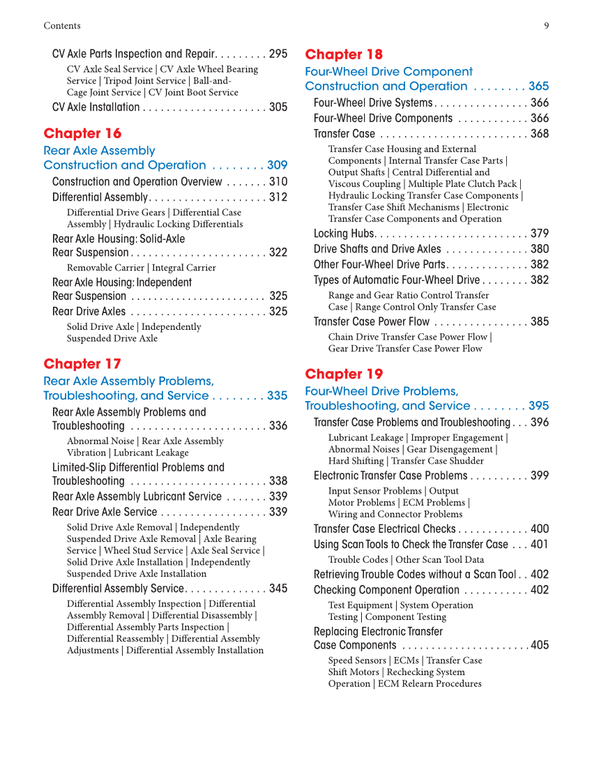 Manual Drive Trains and Axles, 4th Edition, Online Textbook page 9