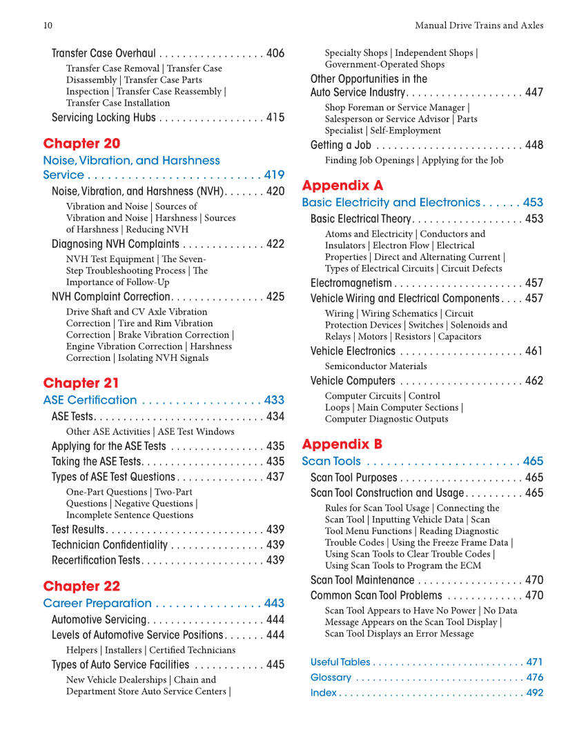 Manual Drive Trains and Axles, 4th Edition, Online Textbook page 10