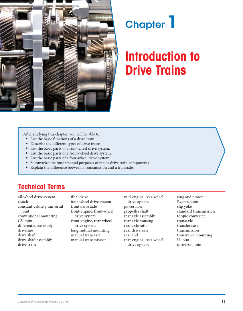 Manual Drive Trains and Axles, 4th Edition, Online Textbook page 11