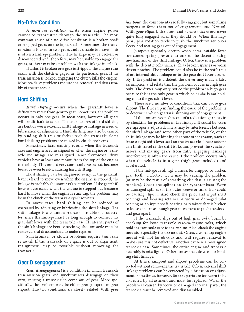 Manual Drive Trains and Axles, 4th Edition, Online Textbook page 228