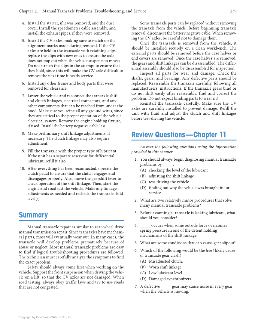 Manual Drive Trains and Axles, 4th Edition, Online Textbook page 239