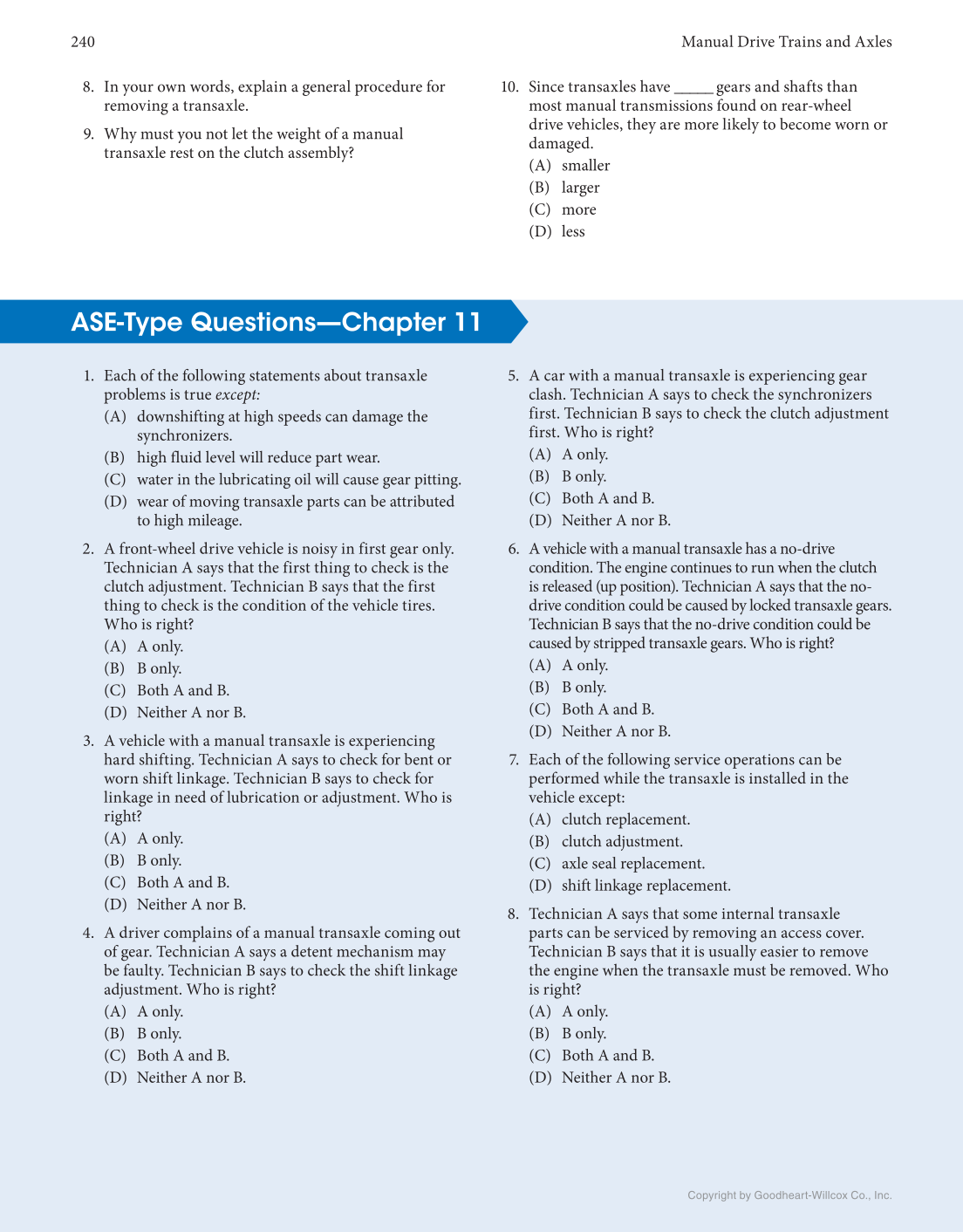 Manual Drive Trains and Axles, 4th Edition, Online Textbook page 240