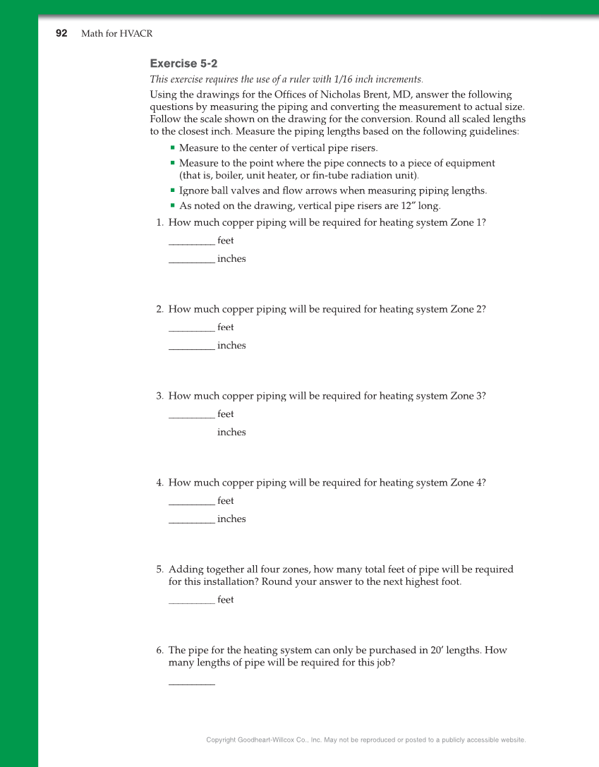 Math for HVACR, 1st Edition page 92