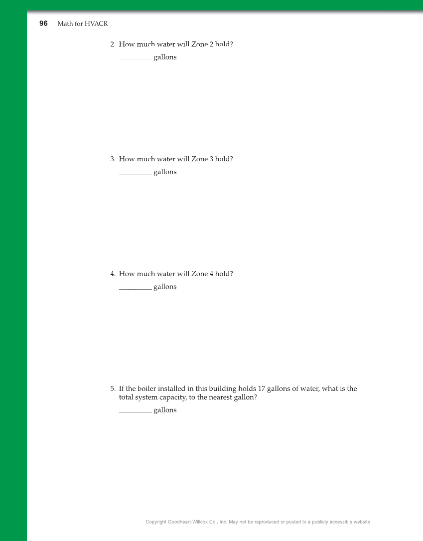 Math for HVACR, 1st Edition page 96