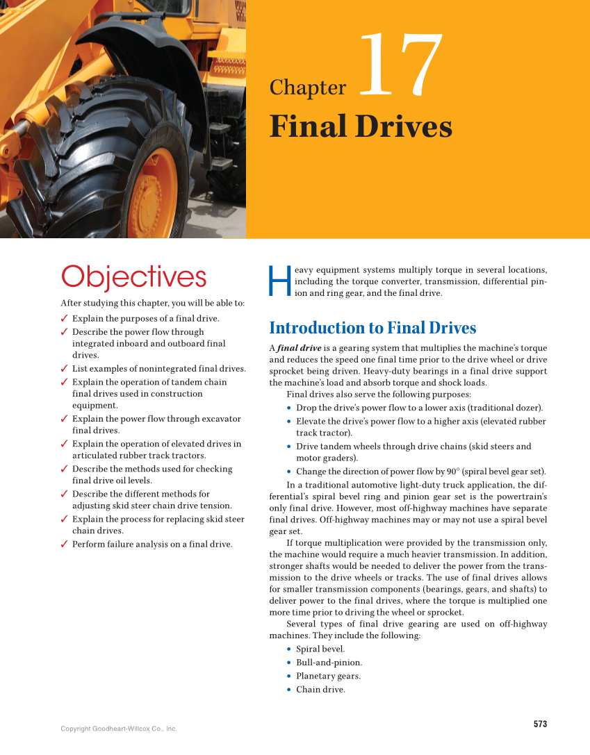 Heavy Equipment Power Trains and Systems, 1st Edition page 573