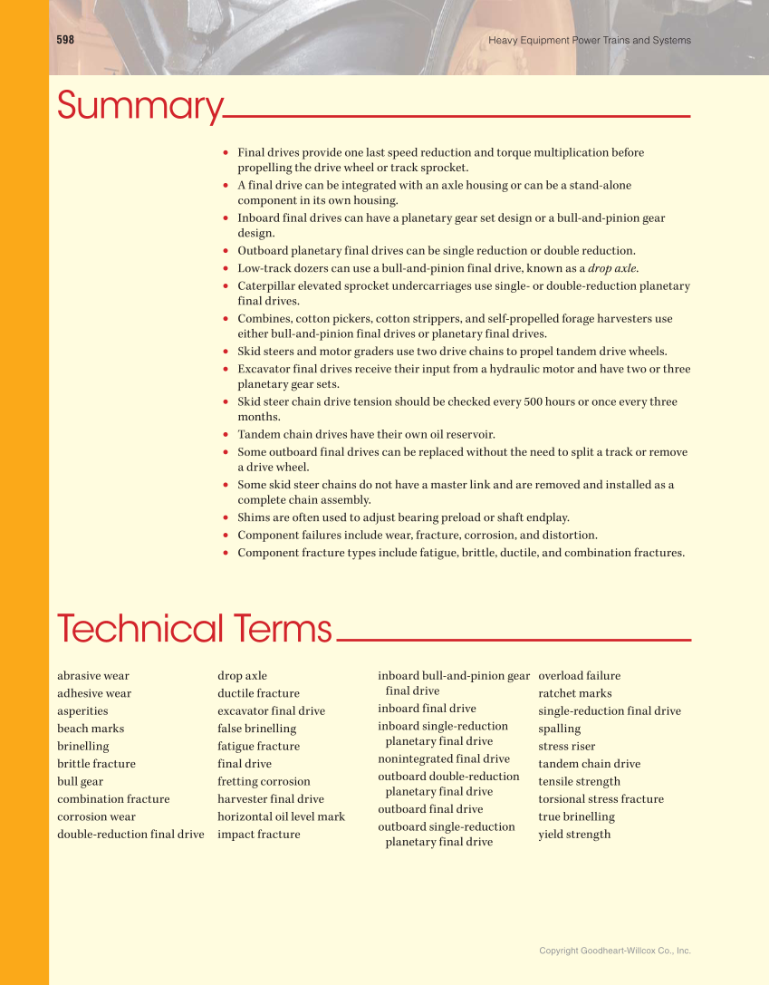 Heavy Equipment Power Trains and Systems, 1st Edition page 598