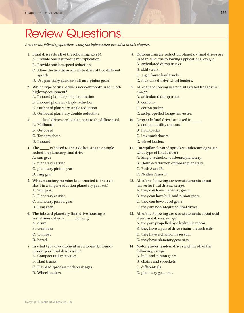 Heavy Equipment Power Trains and Systems, 1st Edition page 599