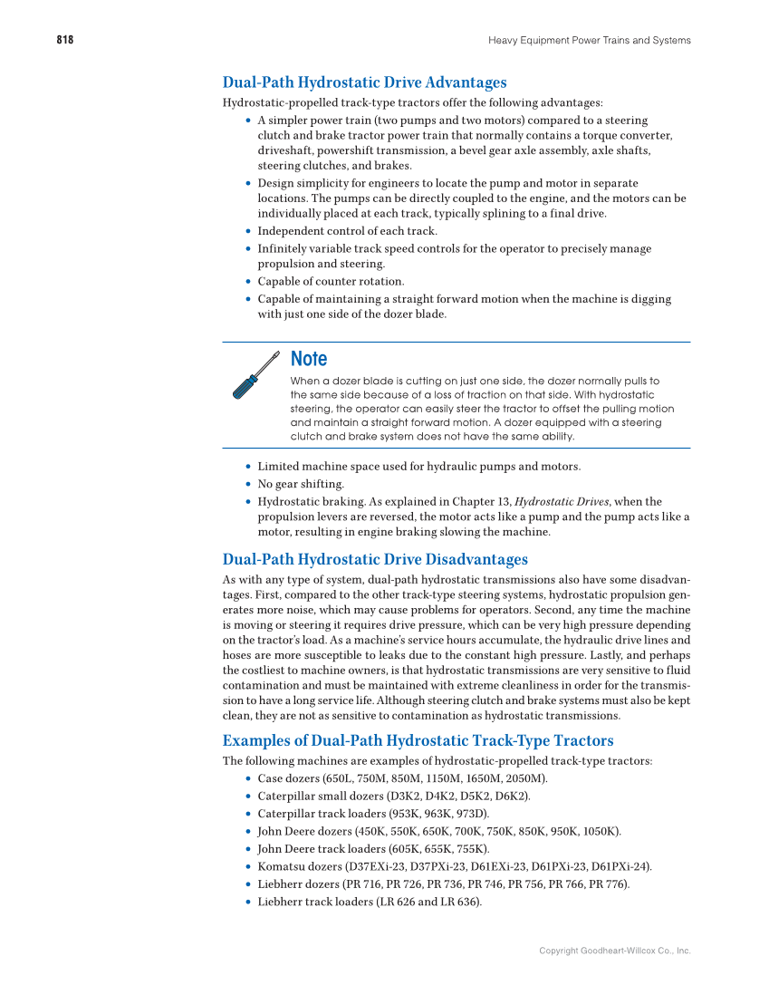 Heavy Equipment Power Trains and Systems, 1st Edition page 818