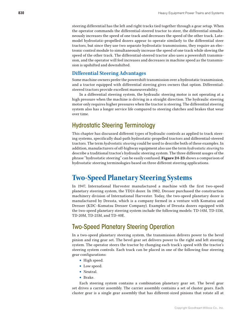 Heavy Equipment Power Trains and Systems, 1st Edition page 830