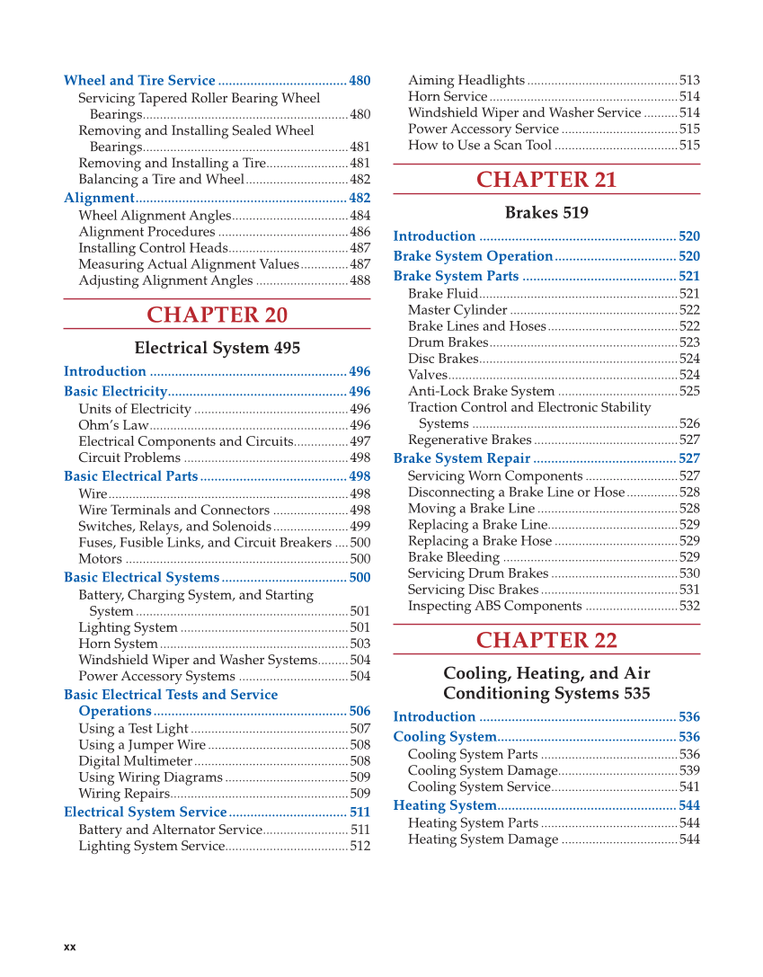 Auto Collision Repair and Refinishing 3e, Online Textbook page xx