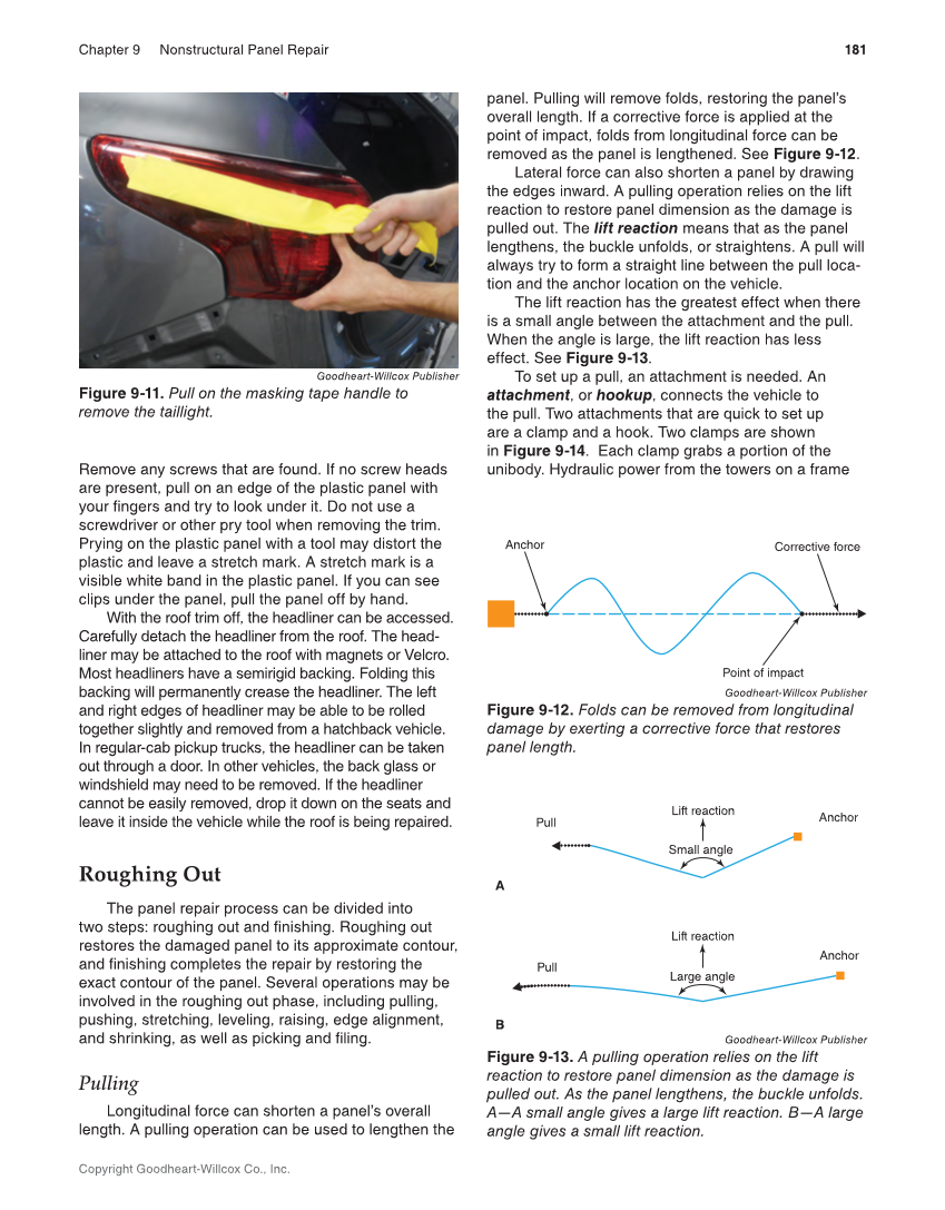 Auto Collision Repair and Refinishing 3e, Online Textbook page 181