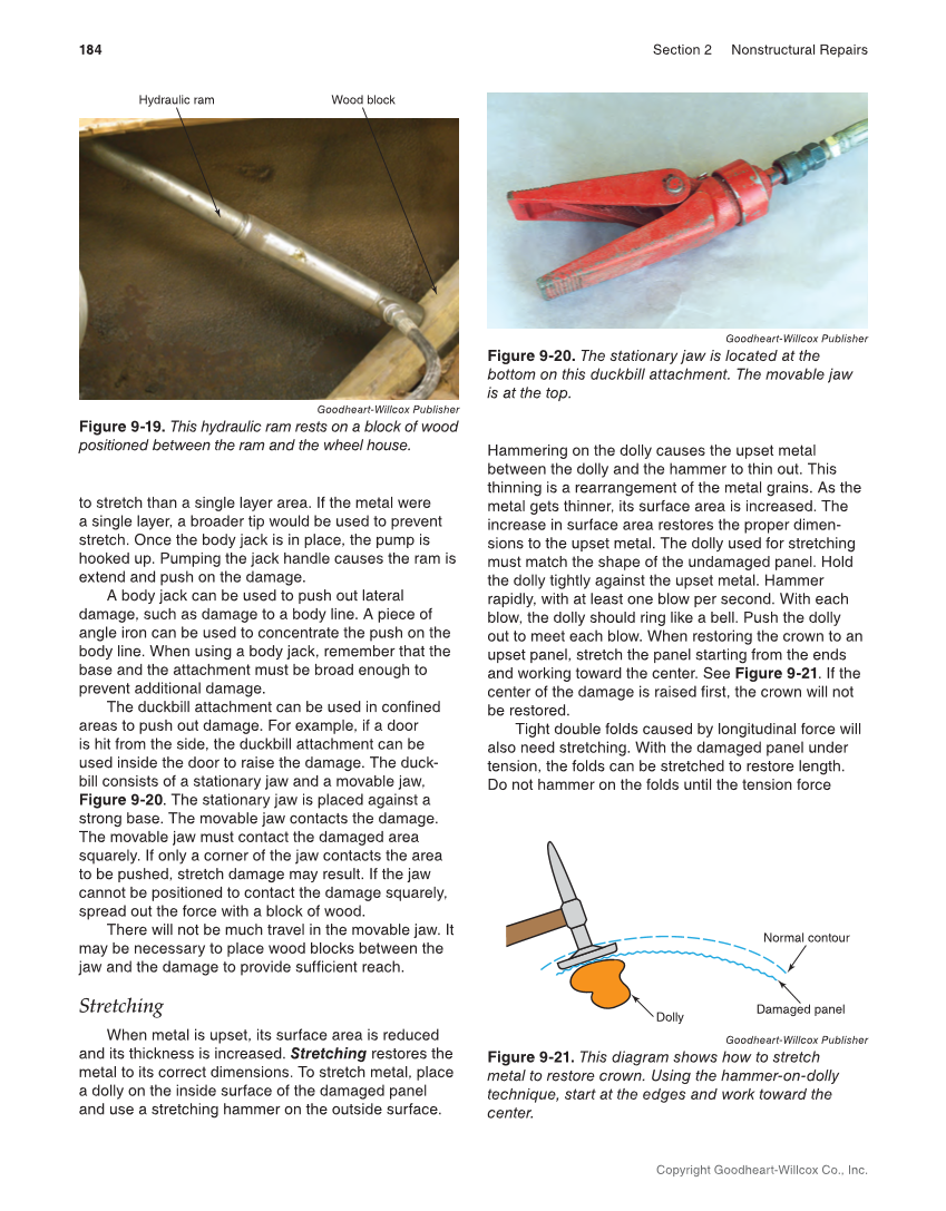 Auto Collision Repair and Refinishing 3e, Online Textbook page 184